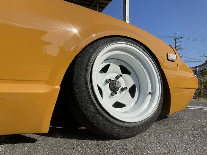 楽天市場】TC01 白 15inch 10.0j（-25）4穴 PCD114.3 ※ホイール2本 