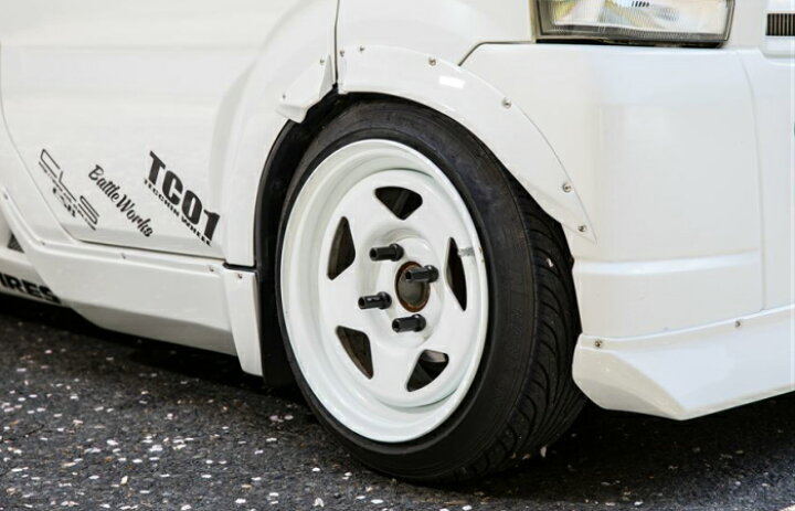 楽天市場】TC01 白 14inch 7.0j 4穴 PCD100 ※ホイール 2本 テッチン 鉄 