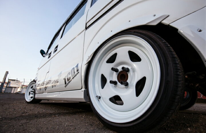 楽天市場】TC01 白 15inch 7.0j 4穴 PCD100 ※ホイール 2本 テッチン 鉄 
