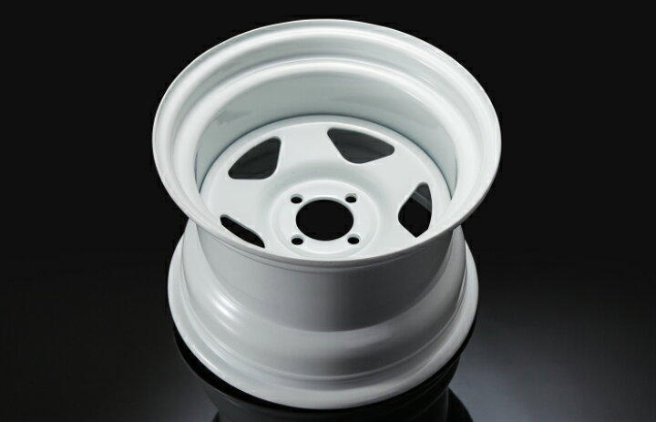 楽天市場】TC01 白 15inch 10.0j (-25) 4穴 PCD100 ※ホイール 2本 