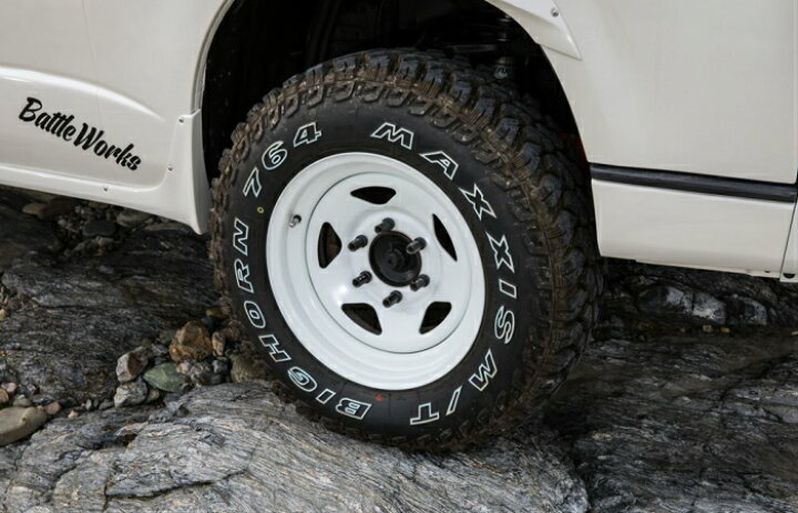楽天市場】TC01 白 16inch 8.0j 6穴 PCD139.7 ※ホイール 2本 テッチン 