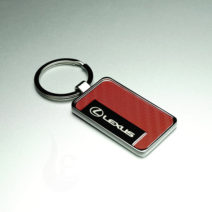 楽天市場】レクサス LEXUS USA カーボン柄キーホルダー／レッド 鍵 