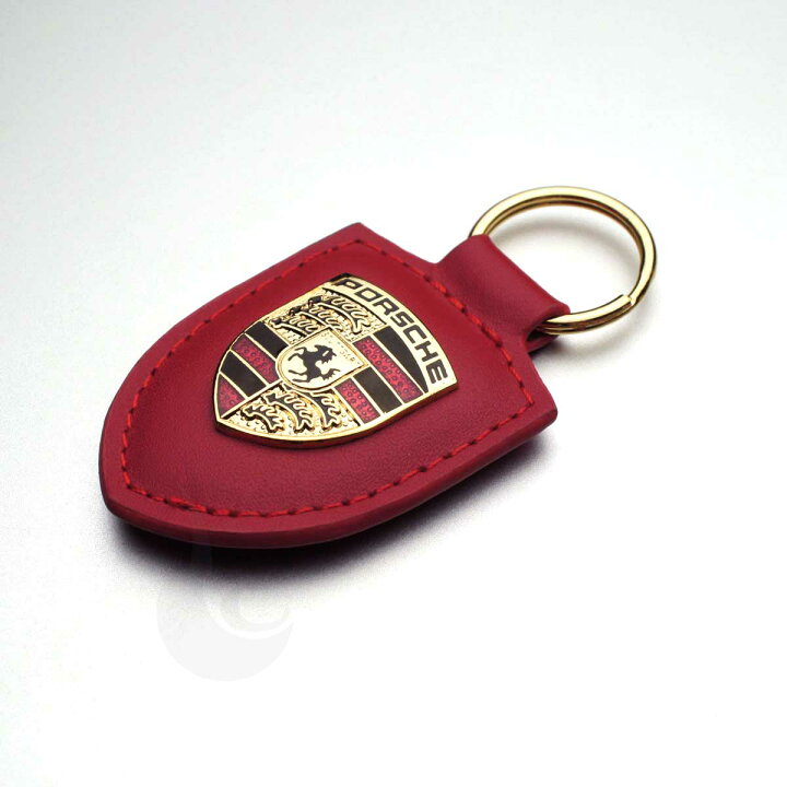 楽天市場】Porsche ポルシェ クレストキーホルダー レッド 