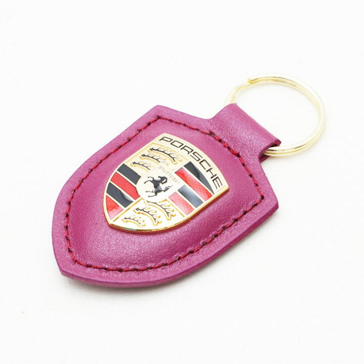 楽天市場】Porsche ポルシェ クレストキーホルダー ルビーストーン 
