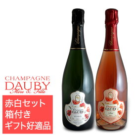 フラワーラベル紅白シャンパンセット（ドビ）【ギフトボックス】【結婚祝・引出物・内祝】