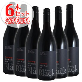 【送料無料】6本セット ダムスティープ ピノ ノワール[2014]ブラック エステート（赤ワイン ニュージーランド）