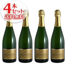【送料無料】4本セット ドゥラモット ブラン ド ブラン ミレジム[2018]ドゥラモット（シャンパン）【箱無し】【正規品】