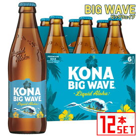 コナビール ビッグウェーブ ゴールデンエール 瓶355mlx12本 ハワイアンビール 輸入ビール