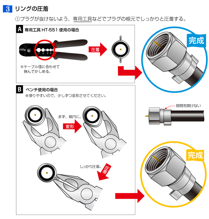 楽天市場】【あす楽】F型コネクター アンテナ接栓 F型接栓