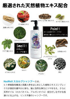 HasMoUハスモウスカルプシャンプー300ml(ヒト幹細胞培養液スキャルプ発毛育毛増毛抜け毛薄毛対策予防)(送料無料)
