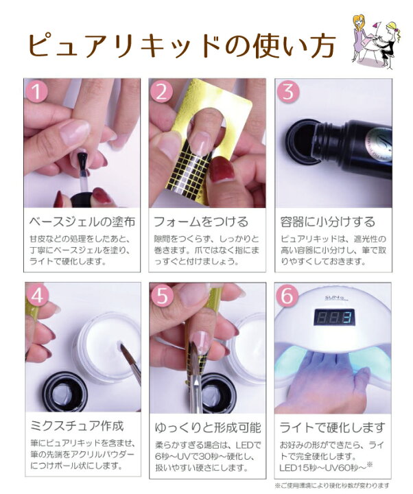 楽天市場】【あす楽】選べる アクリルセット ピュアリキッド 100ml 