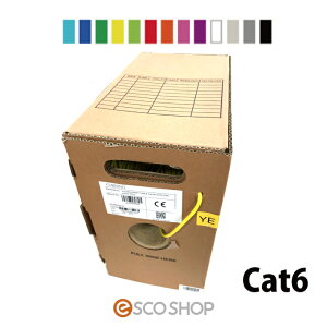 LAN�P�[�u�� CAT6 305m��(300m���^�C�v)�R�[�j���O CORNING UTP4P VOL-6C4V-ULB-305 �J�e�S���[6 (��������)