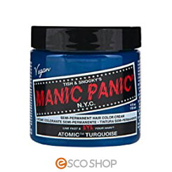 MANICPANICアトミックターコイズ(AtomicTurquoise)【送料無料/マニックパニック/MPカラー/ヘアカラー/毛染め/髪染め/発色/艶色/安全/118ml/青/MC11002】【サロン】