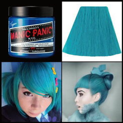 MANICPANICアトミックターコイズ(AtomicTurquoise)【送料無料/マニックパニック/MPカラー/ヘアカラー/毛染め/髪染め/発色/艶色/安全/118ml/青/MC11002】【サロン】