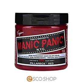 MANIC PANICマニックパニック ピラーボックスレッド Pillarbox Red 赤 118ml マニパニ ヘアカラー 毛染め 髪染め MC11020 コスプレ メール便 送料無料 代引不可 同梱不可