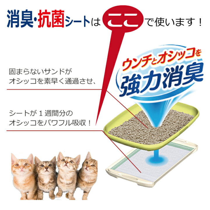 楽天市場】デオトイレ 1週間消臭・抗菌シート 大容量20枚入取替 猫砂 猫用 ユニ・チャーム ユニ・チャームペット : ペット用品専門店 AMOUR アムール 楽天市場】デオトイレ 1週間消臭・抗菌シート 大容量20枚入取替 猫砂 猫用 ユニ・チャーム ユニ・チャームペット : ペット用品専門店 AMOUR アムール