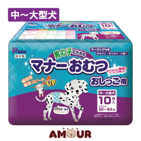 P・ワン 男の子のためのマナーおむつ オシッコ用 中～大型犬 10枚入第一衛材 マナーパンツ マナーベルト マナーパッド 犬用 ワンちゃん用 衛生用品