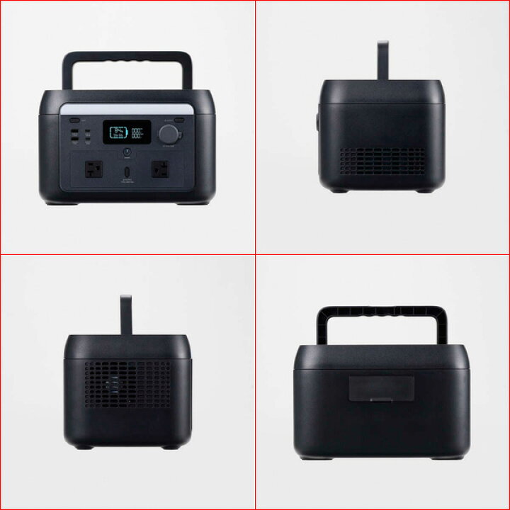 楽天市場】エレコム DE-PS500PBK リン酸鉄 ポータブルバッテリー 512Wh 