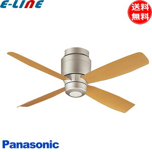 パナソニック シーリングファン 小型 SP7077 DCモーター 傾斜天井 木目 おしゃれ シンプル シーリングファン 照明 Panasonic 「送料無料」