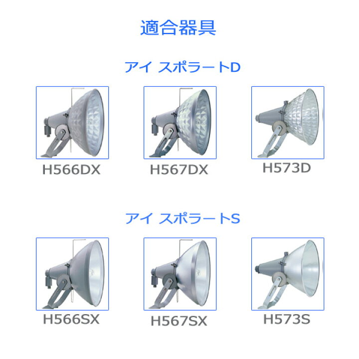 楽天市場】岩崎 M1000B/BH メタルハライドランプ 1000W 透明形 水平 