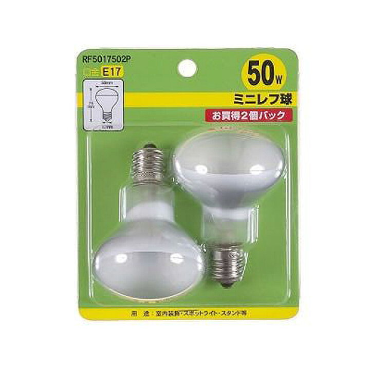 楽天市場】[10個セット]ヤサﾞワ YAZAWA ミニレフ球 RF5017502P 50W E17 