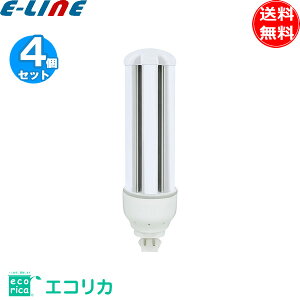 [4�Z�b�g]ecorica �G�R���J ECL-FHT42FN �R���p�N�g�`LED ����GX24q 42�` �����F���� �S����1800lm �������F40000���ԁu���������v