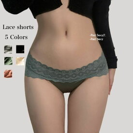 レースショーツ 3枚セット レディース ひびかない 響かない スタンダード 下着 セクシー ショーツ キュート レース ロマン 敏感肌 コットン シームレス 可愛い 女性らしい 大人かわいい 送料無料　お試し