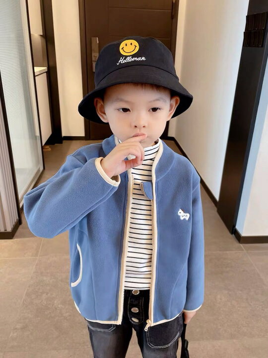 楽天市場 キッズ フリースジャケット こども 子供 キッズ 冬服 フリース 暖かい 送料無料 韓国ファッション アウター ブルゾン ジャケット ジャンパー フードなし ベビー ベビー服 かわいい かっこいい 女の子 男の子 登園 通学 E S E Labo