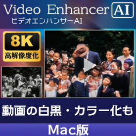 【35分でお届け】AVCLabs Video Enhancer AI Mac版【メディアナビ】【Media Navi】【ダウンロード版】