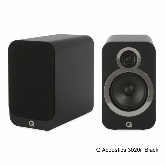 Q Acoustics キューアコースティックス 3020i ブラック 正規品 パッシブスピーカー1ペア 新品 ブックシェルフ 購入 信託