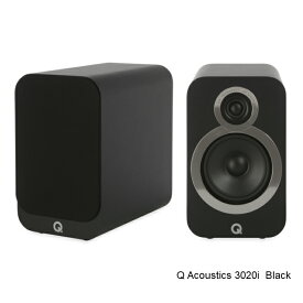 Q Acoustics【キューアコースティックス】3020i ブラック パッシブスピーカー1ペア　ブックシェルフ【正規品・新品】