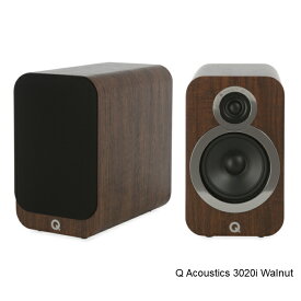 Q Acoustics【キューアコースティックス】3020i ウォルナット パッシブスピーカー1ペア　ブックシェルフ【正規品・新品】