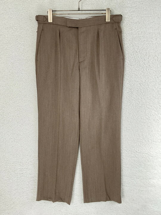 中古】未使用品 カング KANG ADJUSTABLE BACK PLEATS WIDE FIT  