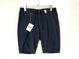giab's ARCHIVIO ジャブスアルキビオ MAGNIFICO-A3716 1タックイージースラックスショーツ ハーフパンツ 未使用 48 ネイビー