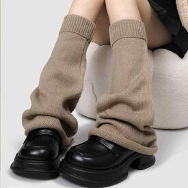 レッグカバー ソックス ニット 靴下 レッグウォーマー レディース Y2K セクシー 暖かい 冷え取り 美脚効果 JK ロング 冬