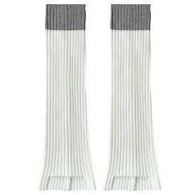 レッグカバー レディース ソックス 秋冬 Y2K サブカル レッグウォーマー ニットソックス 厚手 フロントオープン 美脚 細見え ミドル丈 グレー ブラック ホワイト