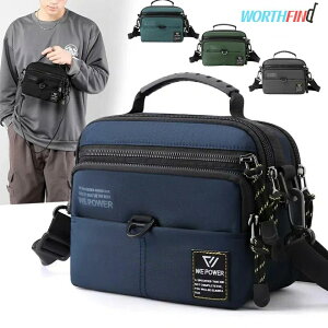 WE POWER ショルダーバッグ メンズ レディース 型崩れしない ウエストバッグ ウエストポーチ 3way 斜めがけ 肩掛け 超軽量 大容量 多機能 撥水 おしゃれ かっこいい 丈夫 頑丈 耐久性 軽い カバ