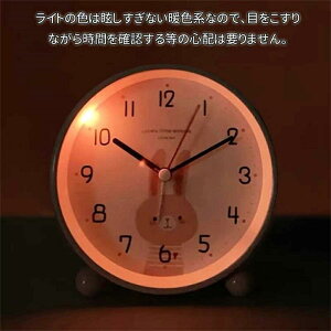 目覚まし時計 子供 めざまし時計 卓上置き時計 大音量 女の子 男の子 少女 電池式時計 明かり 光 ベル アナログ 針時計 卓上時計 こども プレゼント 卓上時計 かわいい ウサギ ピンク 新生活