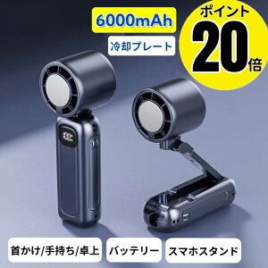 �n���f�B�N�[���[ �񂩂���@ �񂩂� �t�@�� �g�ѐ�@ ��|����@ 6000mAh 100�i�K���� ��̓� ����@ �n���f�B�t�@��