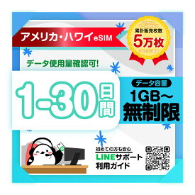 【アメリカeSIM ハワイeSIM】1日間 2日間 3日間 4日間 5日間-30日間プラン｜AT&T｜高速データ1日あたり500MB/1GB/2GB/無制限 プラン選べる｜即日発行｜サポート対応｜QRコード簡単設定｜旅行・出張｜プリペイドeSIM｜有効期限90日
