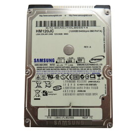 【中古】ノート用 2.5インチHDD IDE 120GB SAMSUNG HM120JC 5400RPM ATA-100 内臓HDD　ハードデスク 送料無料