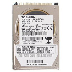 2.5インチ 内蔵HDD　ノート用HDD　TOSHIBA IDE MK1031GAS 100GB Ultra ATA/100 9.5mm 中古HDD　ノートハードデスク【中古】