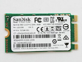 送料無料 ★ SanDisk SSD U110 m.2 2242 16GB SDSA6MM-016G-1006 【中古】