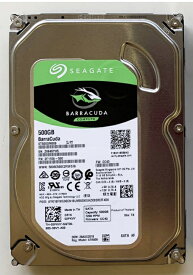 【中古】ほぼ新品★使用時間1時間★送料無料★Seagate　ST500DM009 500GB ハードドライブ SATA (SATA/600) 3.5インチドライブ 内蔵型 7200rpm 32MB