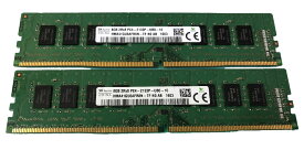 【中古】【中古】デスクトップPC用メモリ　 SKhynix PC4-17000 DDR4 PC4-2133P-UB0 2R×8 8GB HMA41GU6AFR8N 2枚セット　計16GB【送料無料】増設メモリ 代引き不可