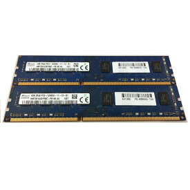 ディスクトップPC用　SKhynix DDR3 1600 PC3-12800U 4GB　2枚 計8GB 増設メモリ　交換メモリ【ポスト投函】【送料無料】【中古】
