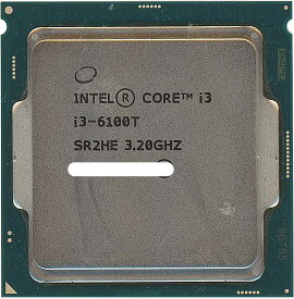 デスクトップPC用CPU INTEL Core　i3-6100T 3.20GHZインテル 増設CPU 【送料無料】【美品】【中古】