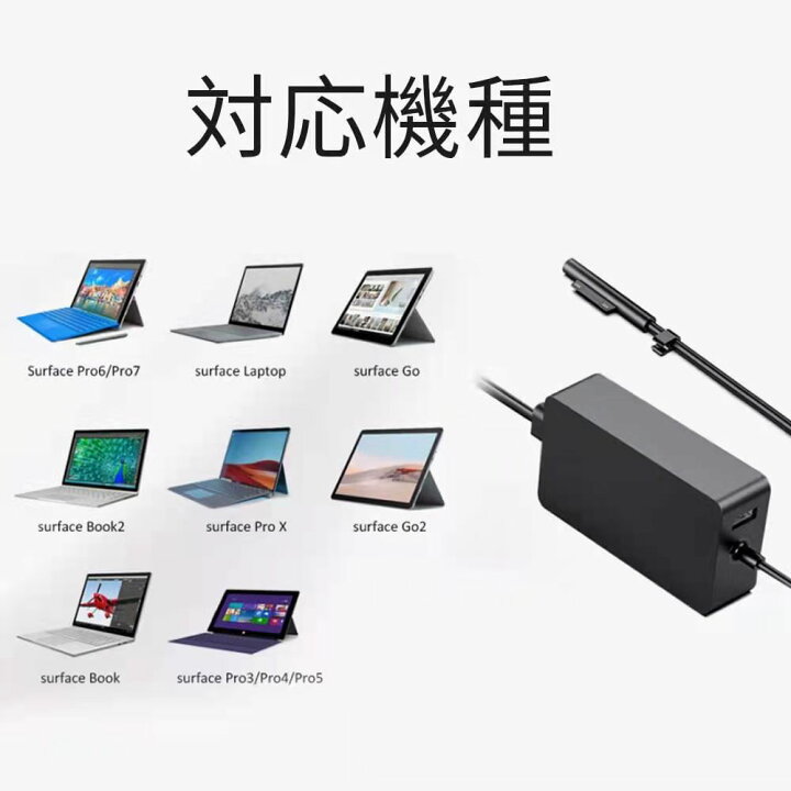 楽天市場】【送料無料】Surface Pro 充電器サーフェス 電源アダプタ 