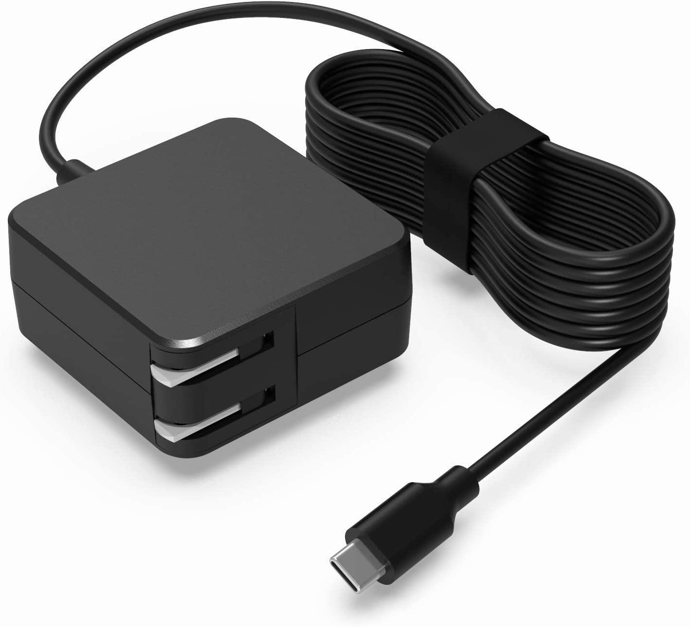 45W USB Type C ACアダプター 交換用充電器 PD充電対応 MacBook Pro, Lenovo, ASUS, Acer, Dell, Xiaomi Air, Huawei Matebook, HP Spectre, Thinkpad およびその他のUSB C ラップトップまたはスマートフォンに対応