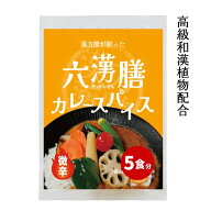 【微辛】薬膳カレースパイス 漢方 六漢膳 生薬6種×30種スパイス 本格スパイスカレー 腸活 健康 5食入 漢…